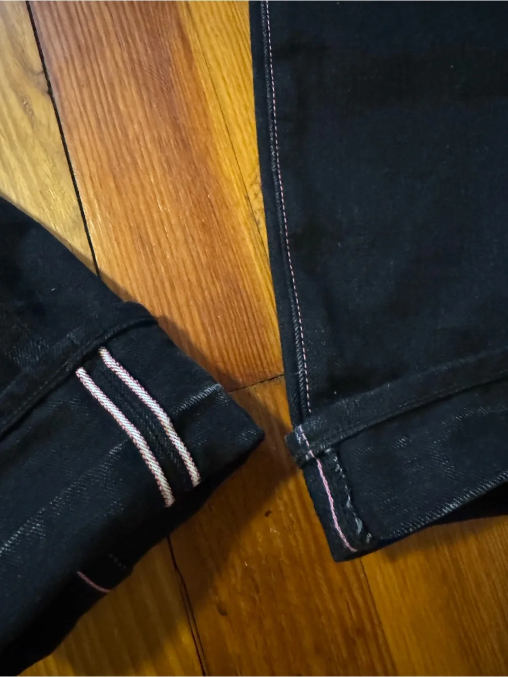 Momotaro 0306-B Black Tight Taper Slim/Skinny 15.7oz Selvedge Jeans